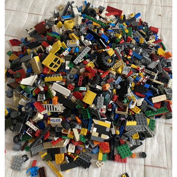 Lego Other - LEGOS Huge Lot Mixed UNSEARCHED 9.5+ lbs Bricks Plates Wheels MIni Figures Figs
